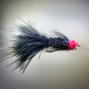 black pink egg sucking leech fly