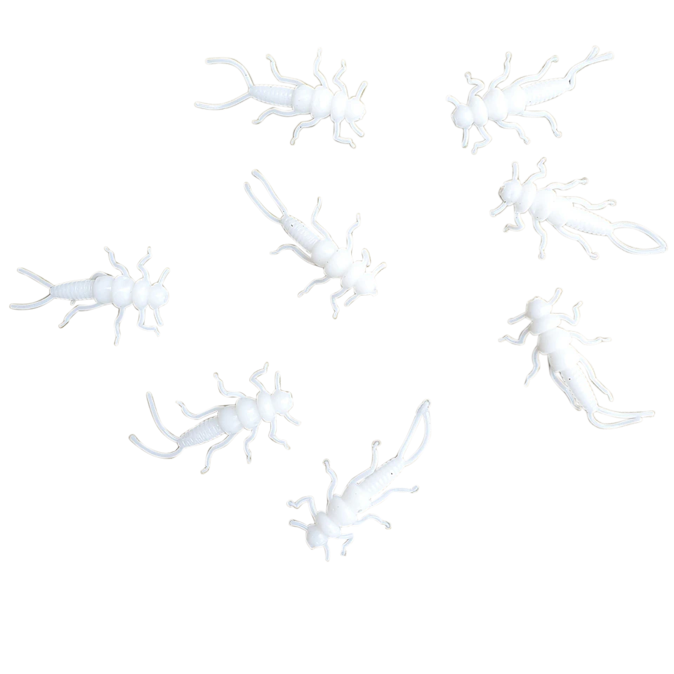 white stonefly fishing lure