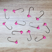 pink jig heads