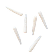 white gold glitter crappie plastic
