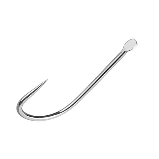 Barbless micro snell hooks