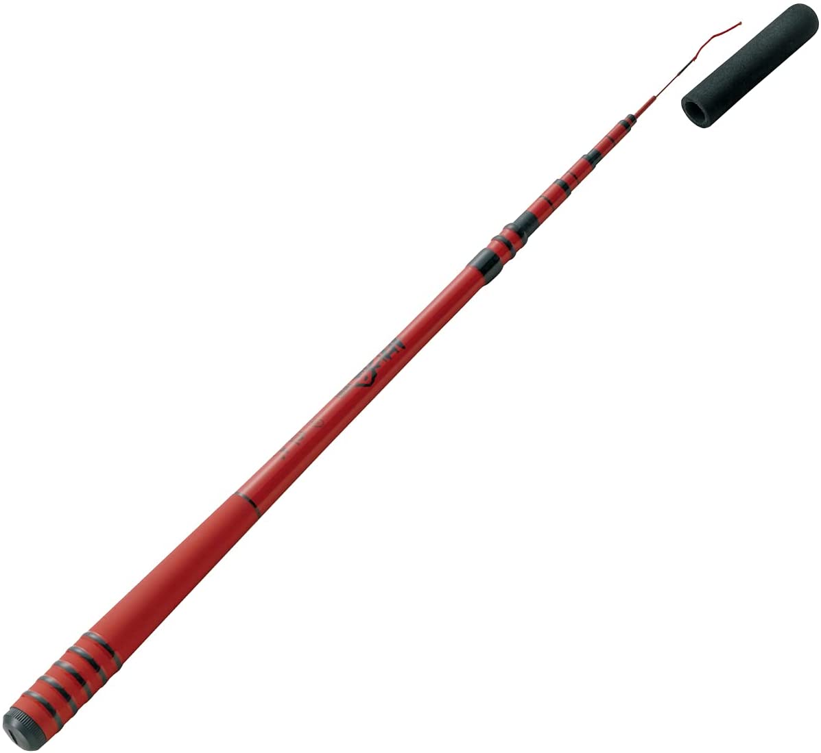 TIEMCO 456 Akatsuri Adjustable Microfishing Rod 144 - 185 cm (4'9 - 6'1)  - Red