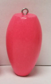 large pink wood egg bobber