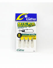Packaged Cultiva Micro Snap Swivel for Trout on a white background