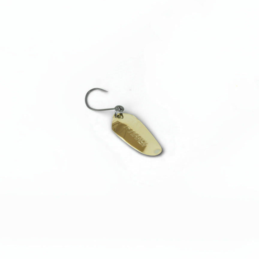 gold micro fishing spoon