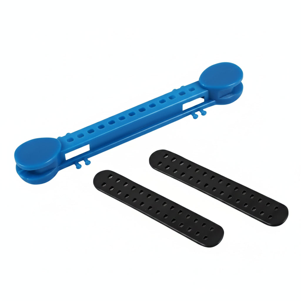 blue telescopic rod reel  on white background