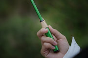 green micro fishing rod