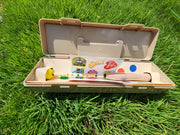 micro fishing kit in tackle box