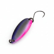 pink and purple fishing spoon