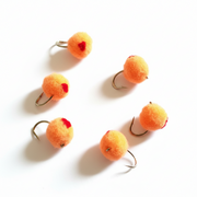 orange blood dot egg flies