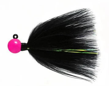 pink black marabou jig