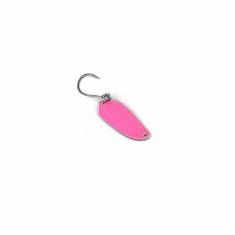 pink fishing spoon