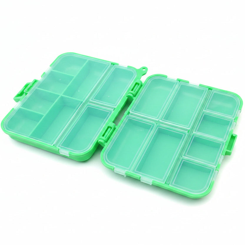 bright green fly box open 