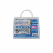 Packaged product with clear plastic cover on a white background