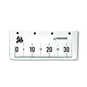 clear bag with metric measurements