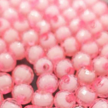 disco peach fishing beads