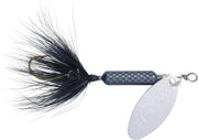 single hook rooster tail black