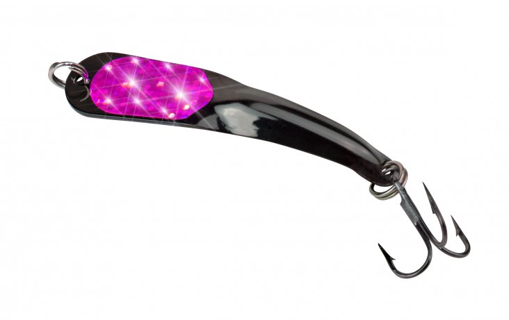 black and pink troutsmith spoon
