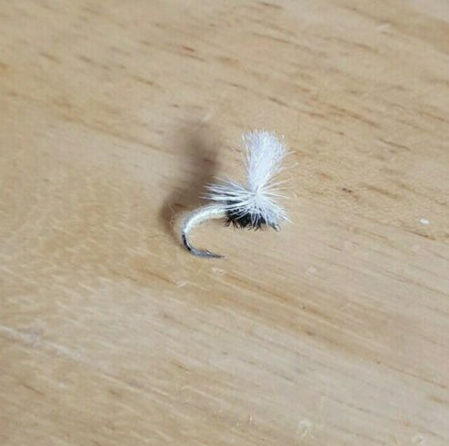 White Klinkhammer dry fly